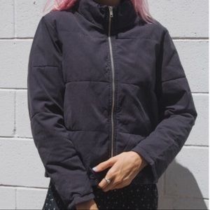 Brandy Melville black puffer coat